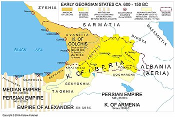 Mapa del Cáucaso antiguo