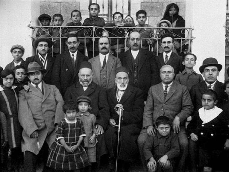 Delegación de judíos de Mashhad en Israel (1920, Foto Anu Museum)