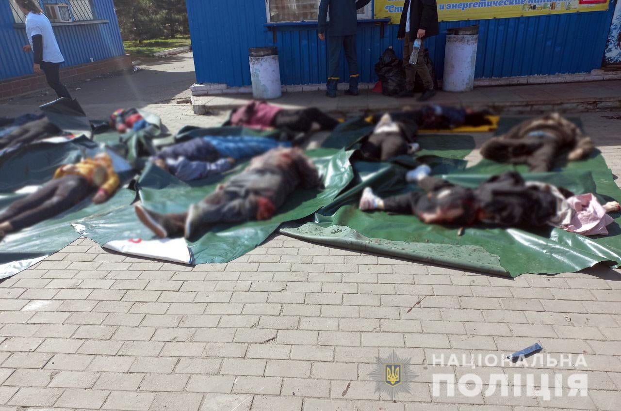Civiles asesinados en la estación de tren ucraniana de Kramatorsk