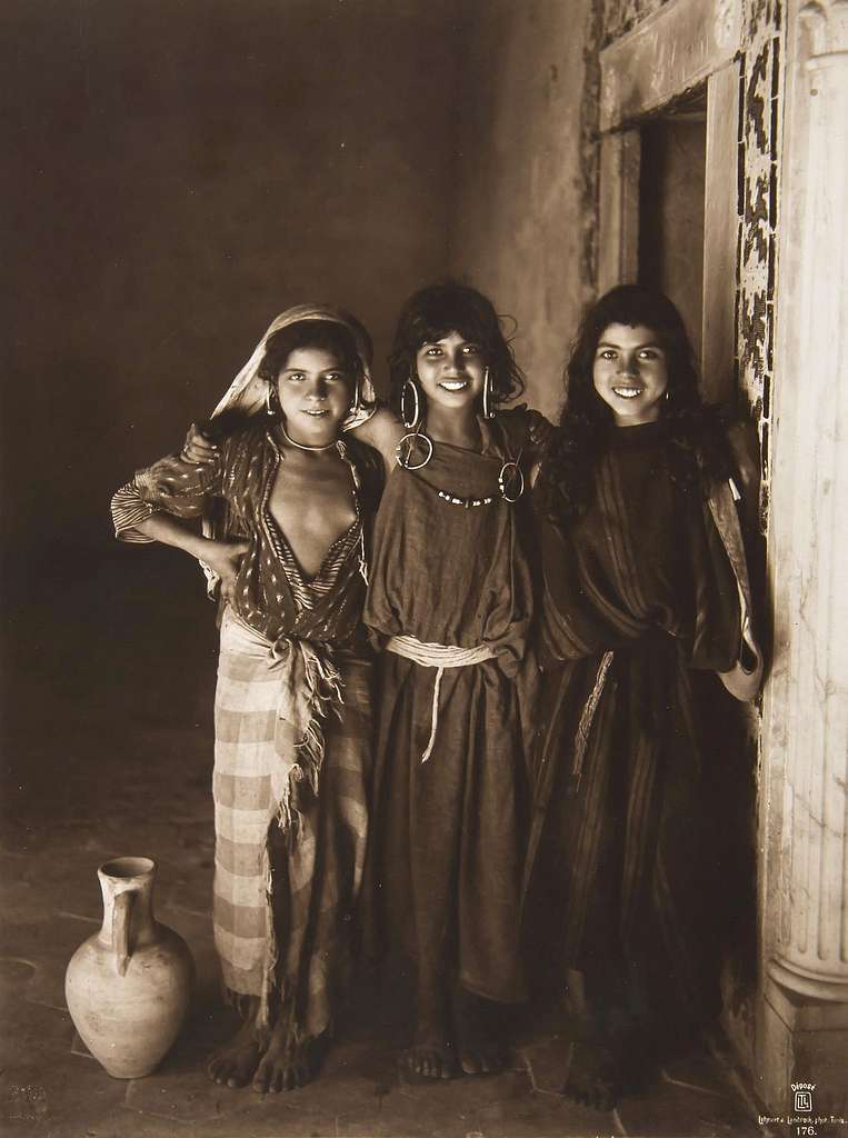 Mujeres tunecinas, foto de 1910
