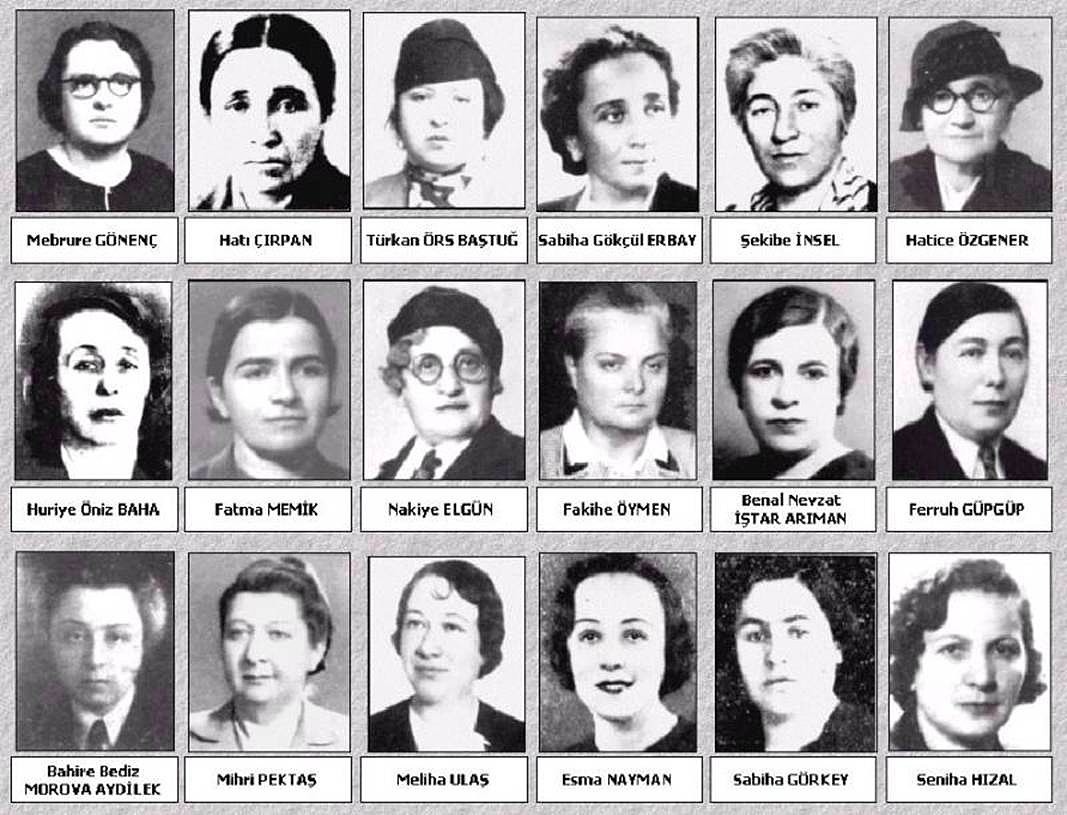Primeras mujeres diputadas del parlamento turco (1935)