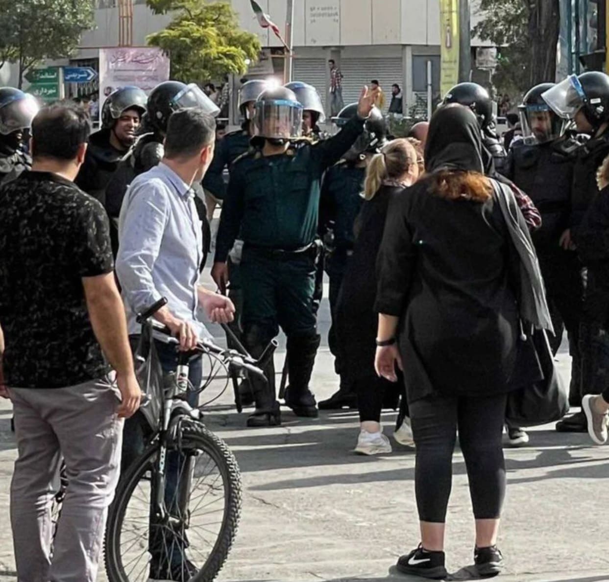 Protesta de mujeres iraníes en 1999