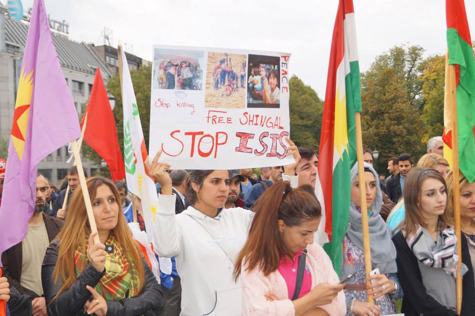 Manifestación kurda contra el ISIS en Noruega, 12 de mayo de 2016
